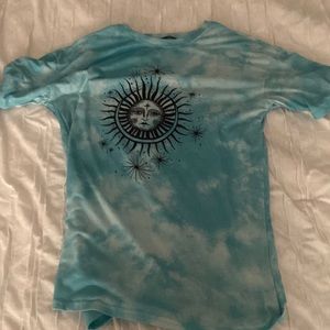 Tie die Blue shirt from shein